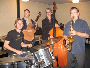 <p>Pierre-Emmanuel Beaudoin, Gabriel Hamel, Adam Over et Janis Steprans proposent une Soirée jazz le mercredi 17 octobre à la salle Henri-Gagnon.</p>