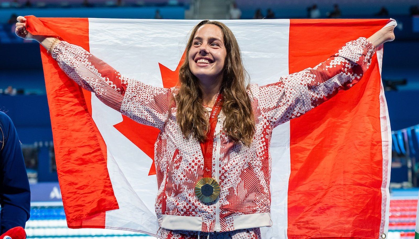 <p>La médaille décrochée par la nageuse québécoise était sa 13<sup>e</sup> en carrière paralympique.</p>