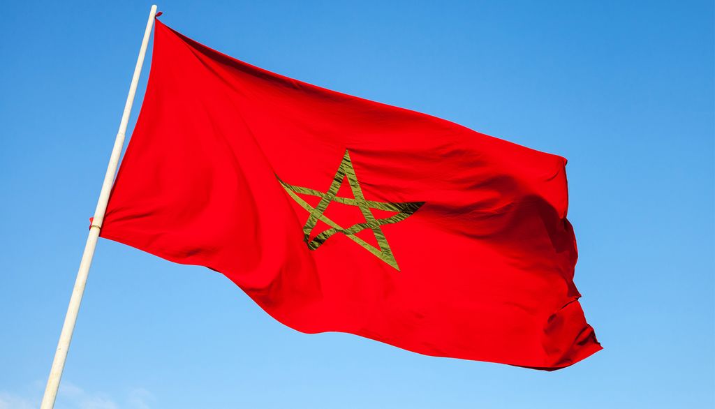 Drapeau du Maroc.