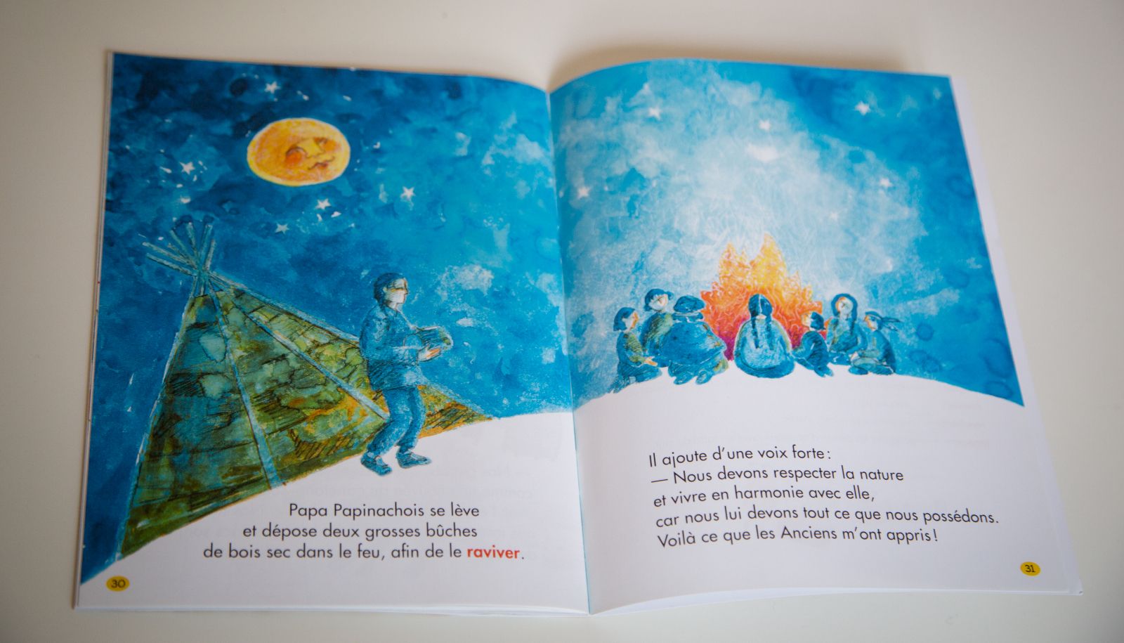 <p>D'un livre à l'autre, les enfants, mais aussi leurs parents, peuvent découvrir une foule de choses sur les Premières Nations. Les Papinachois sont un groupe d'Innus qui a véritablement existé sur les rives du fleuve Saint-Laurent, à la hauteur de Forestville et Baie-Comeau. Son nom apparaît même dans la toponymie: Baie-des-Papinachois.</p>