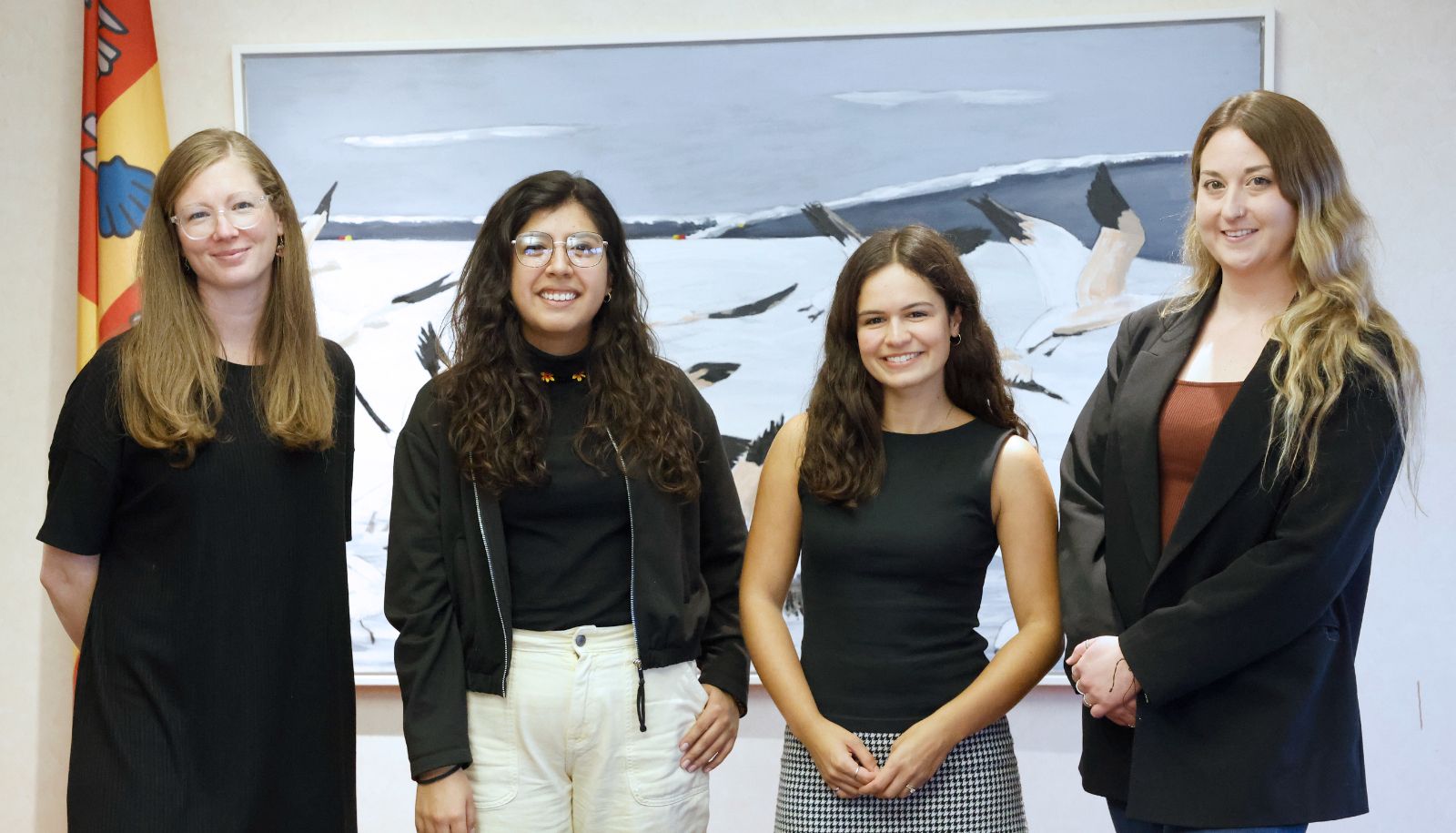 Les doctorantes qui faisaient partie de la délégation: Katherine Robitaille, Natalia Serrano, Marie-Pier Trépanier et Sarah Lajeunesse.