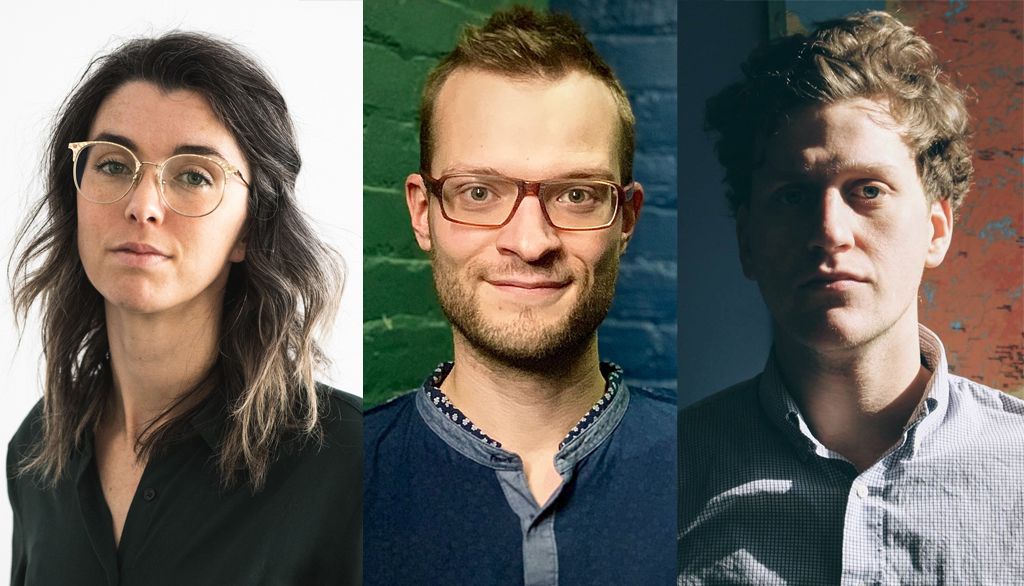 <p>Julie Bernard, doctorante en sciences de l'administration à l'Université Laval, Simon Lardie, conseiller en environnement, et Charles-Antoine Gosselin, économiste en changements climatiques</p>