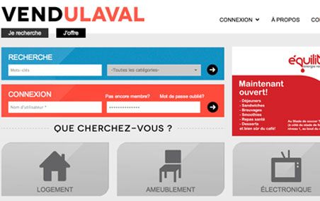 <p>La mise en page du site www.vendulaval.com est à la fois sobre et efficace.</p>