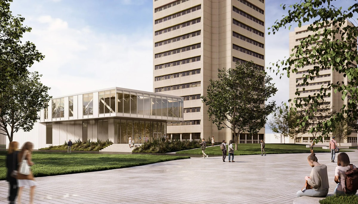 Perspective du futur pavillon