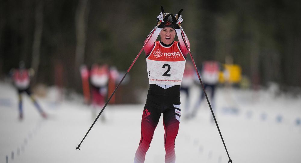 <p>Sasha Masson, skieur du club Rouge et Or de l'Université Laval.</p>
