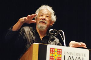 David Suzuki, le 6 février, au Théâtre de la cité universitaire: «Le problème dans notre monde, c'est qu'on place l'économie au-dessus de tous les principes».