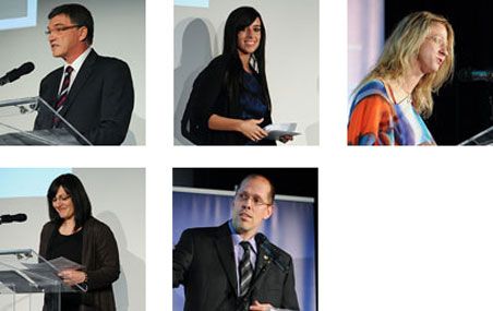 Charles Morin, Marie-Josée Toulouse, Morgane Lemasson, Roxanne Paulin et Steve Charrette