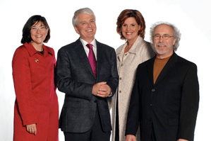 Marie Grégoire, Simon Durivage, Liza Frulla et Jean-Pierre Charbonneau  vous attendent au pavillon Alphonse-Desjardins.