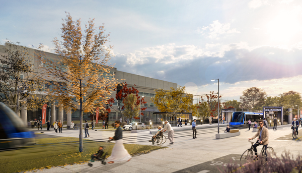 <p>Le Réseau structurant de transport en commun prévoit que le tramway traverse le campus.</p>