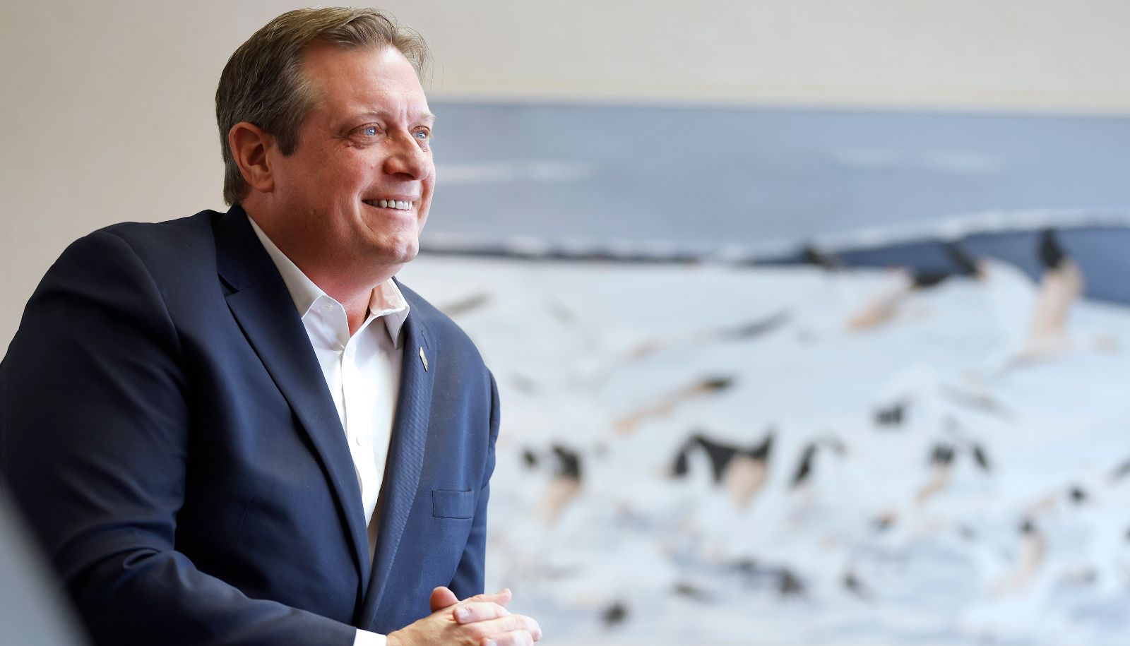 <p>Martin Fortier, vice-recteur adjoint au Vice-rectorat à la recherche, à la création et à l'innovation, et responsable de l'équipe du chantier Les savoirs, les sciences et la société.</p>