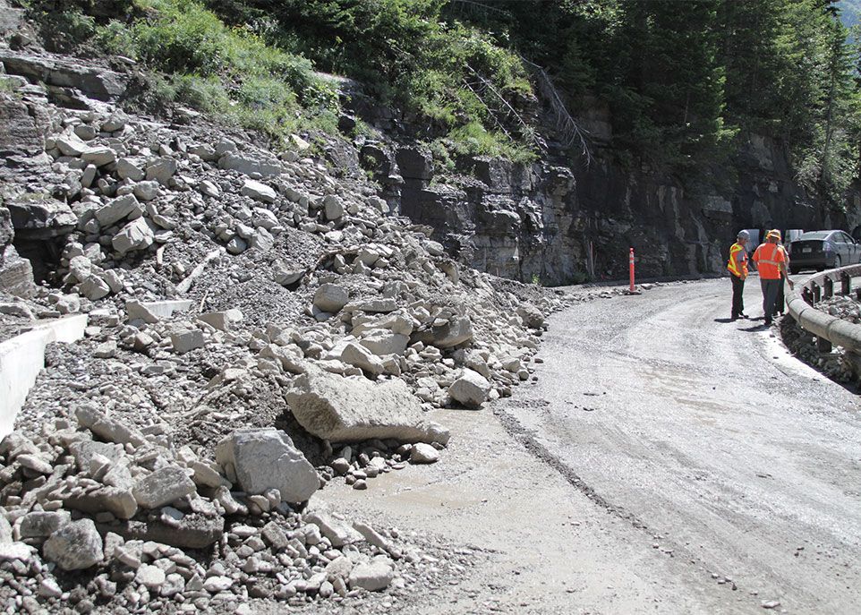 <p>Le modèle développé par les chercheurs pourrait aussi servir à assurer le suivi des risques d’éboulis le long des routes.</p>