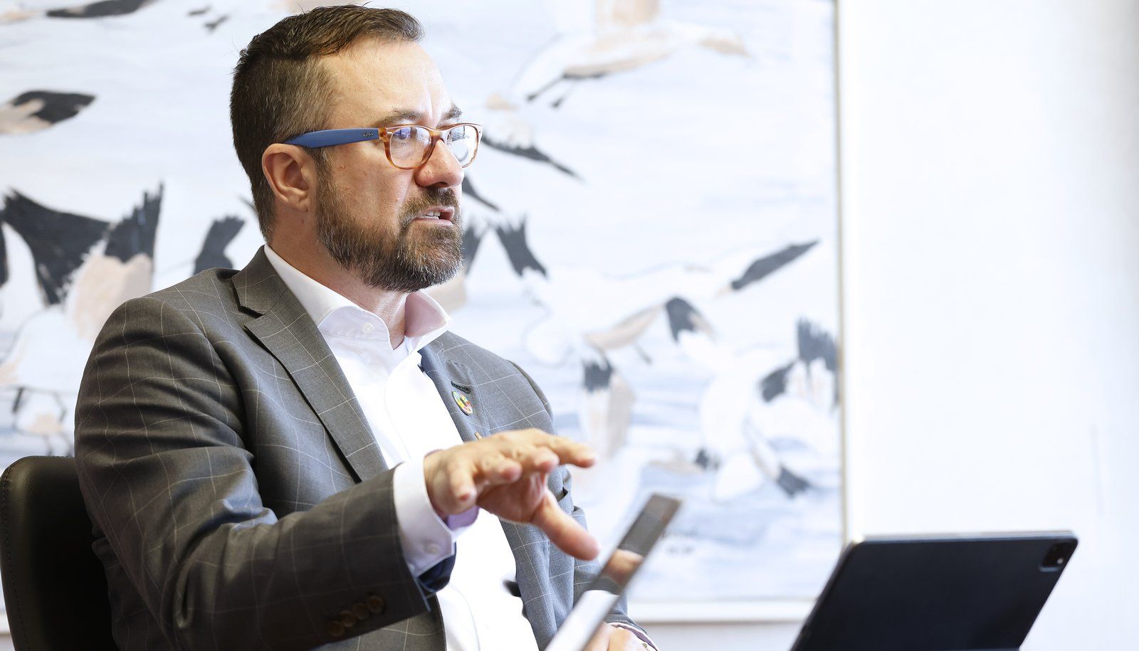 François Gélineau, vice-recteur aux affaires internationales et au développement durable: «Il y a 20 ans, les décisions de leadership en matière de développement durable venaient de la direction de l’Université. Aujourd’hui, on sent vraiment qu’il y a une pression venant de la base».