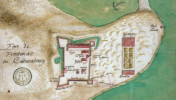 <p>Fort de Frontenac ou Katarakouy, Jean Deshayes, 1685</p>