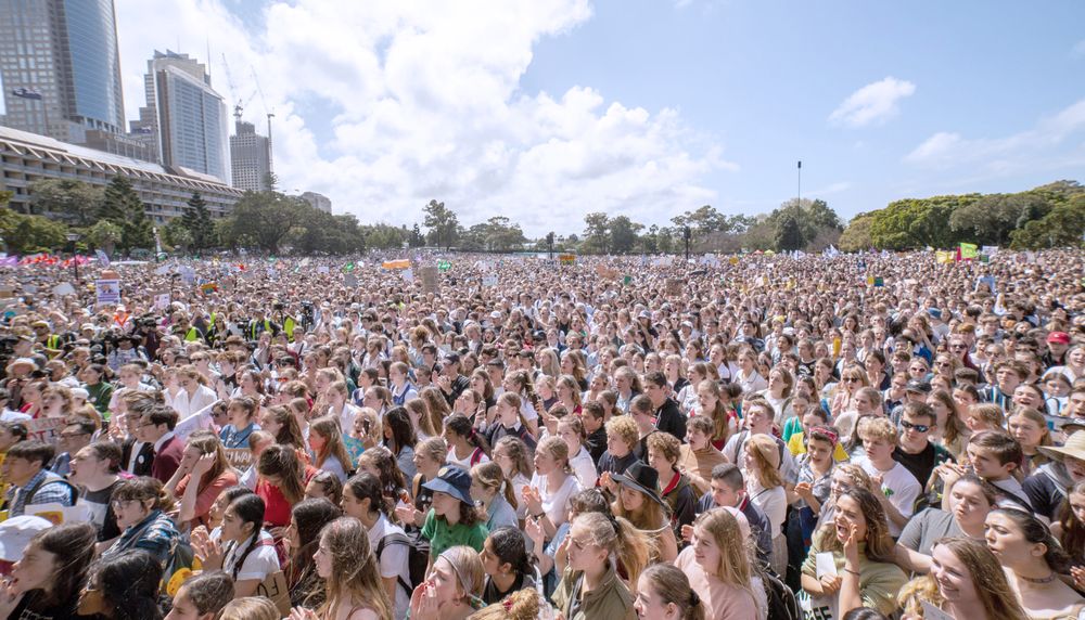 Grève étudiante pour le climat à Sydney, en Australie, en 2019