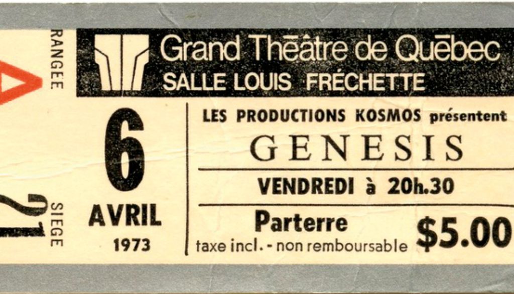 <p>Billet d'une soirée marquante en 1973</p>