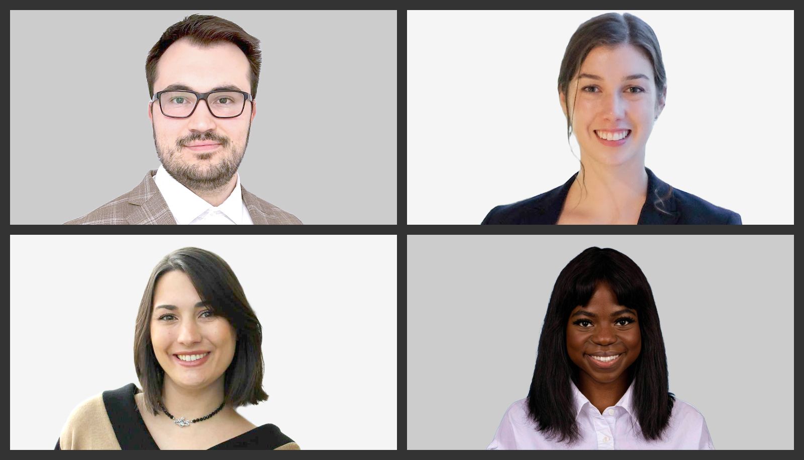 <p>Étienne Cloutier, Mariève Dallaire-Lamontagne, Victoria Moisan et Lesly Joyce Nkuindja</p>