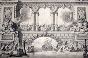 <p>De la Fosse, Fête de la Paix, dessin, 1763, Musée du Louvre</p>