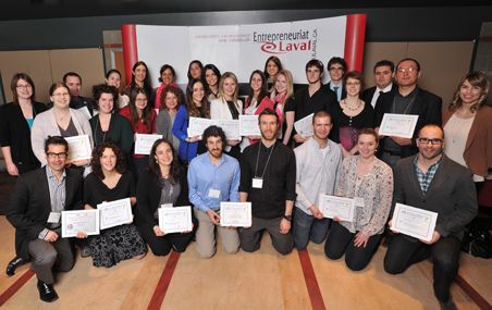 <p>Les lauréats de la 15e édition du Concours québécois en entrepreneuriat.</p>