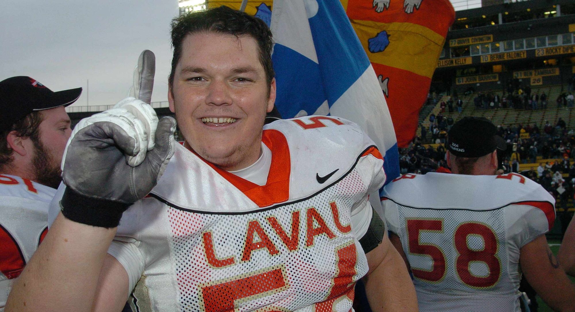 Pierre Tremblay, ancien joueur de ligne offensive du Rouge et Or de 2001 à 2005.