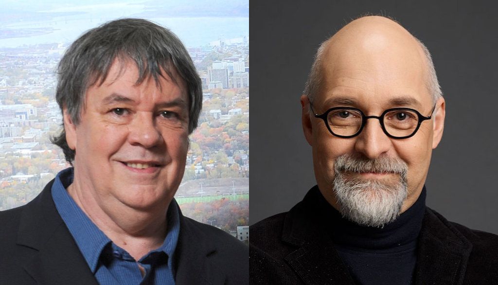 <p>Gérald Côté et Serge Lacasse, professeurs à la Faculté de musique</p>
