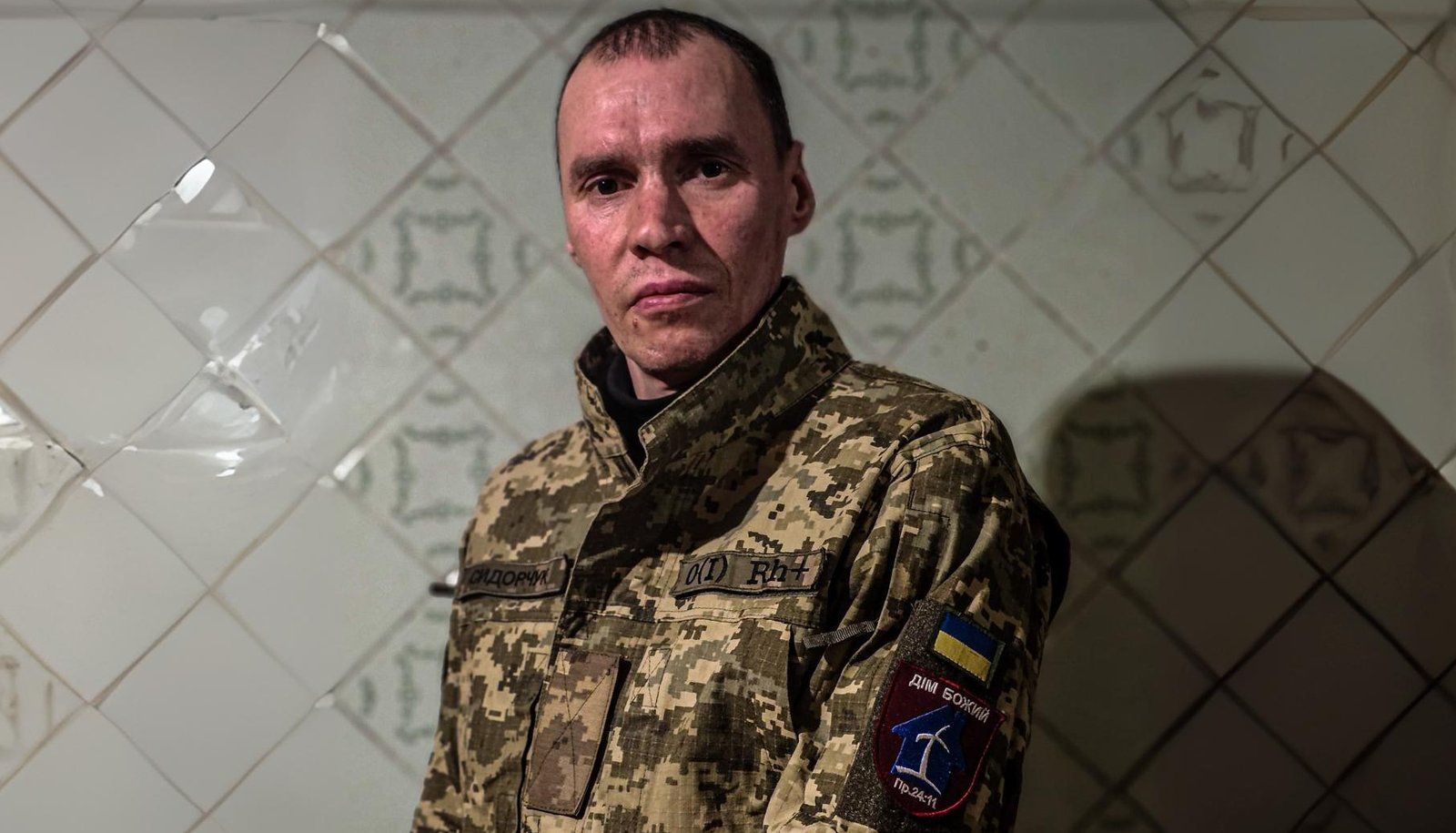 Maksym, prêtre au sein du 97e bataillon mécanisé
