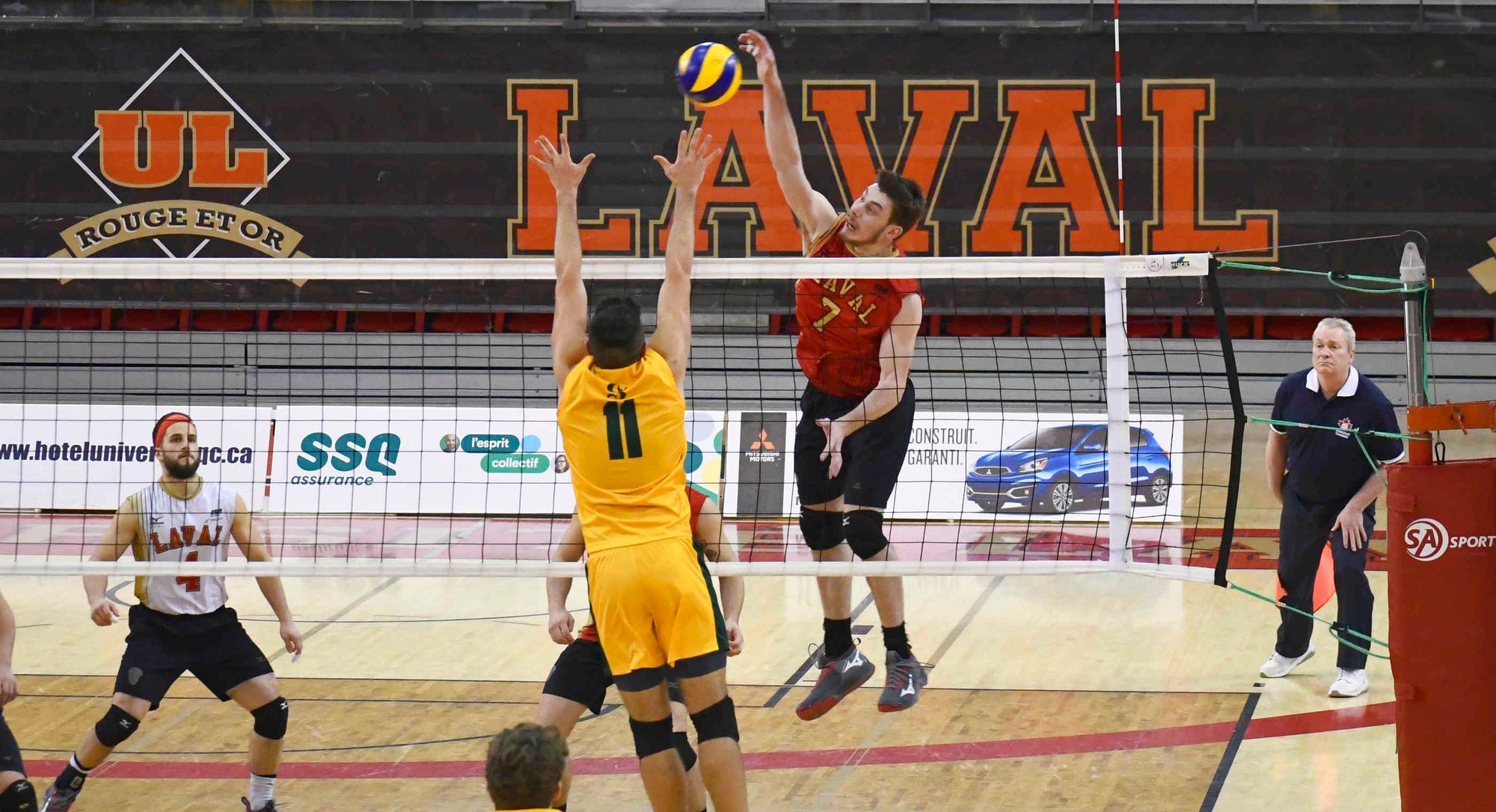 Nicolas Fortin, du club de volleyball Rouge et Or.