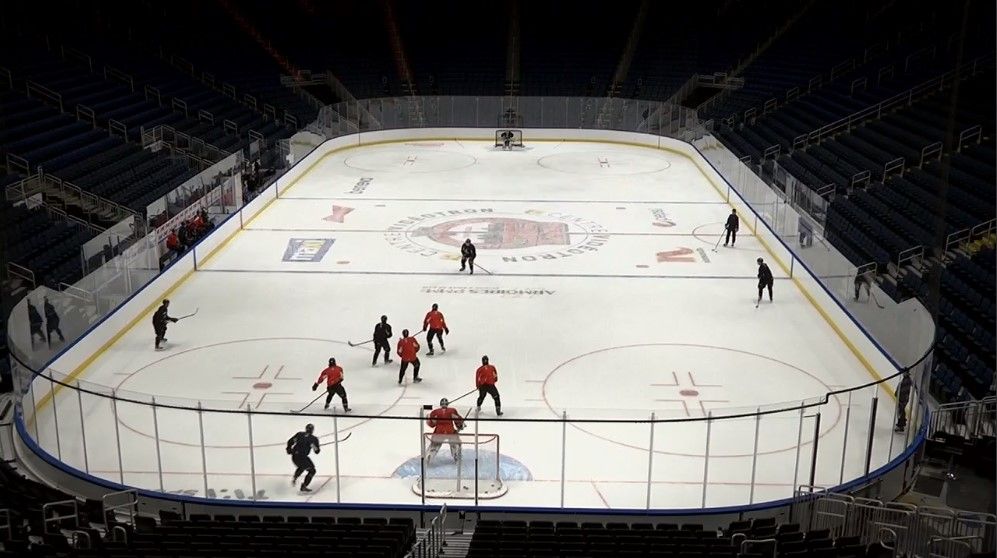 Images d’entraînement des Remparts de Québec.