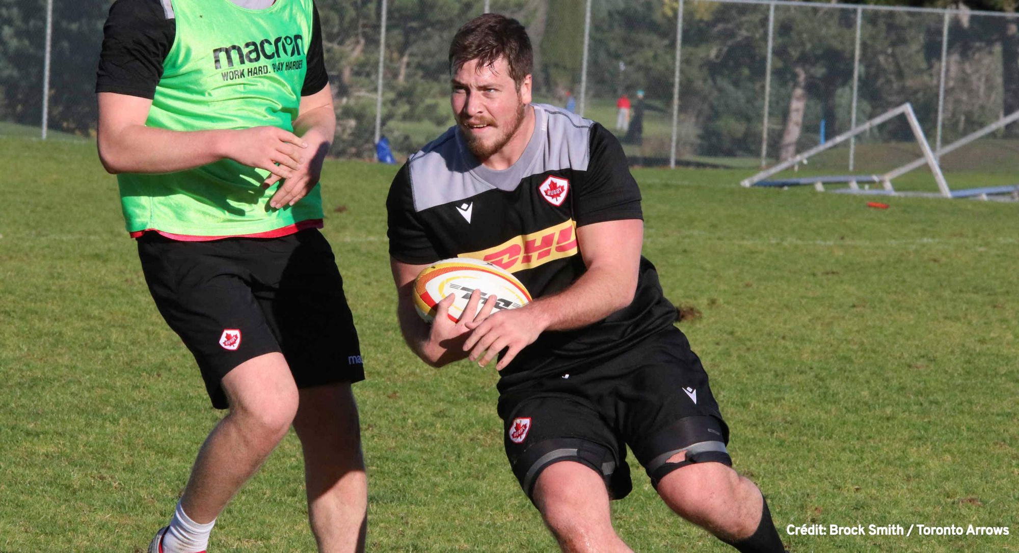 Marc-Antoine Ouellet, ancien ailier défensif du club de football Rouge et Or, est maintennat membre des Arrows de Toronto, de la Major League Rugby.