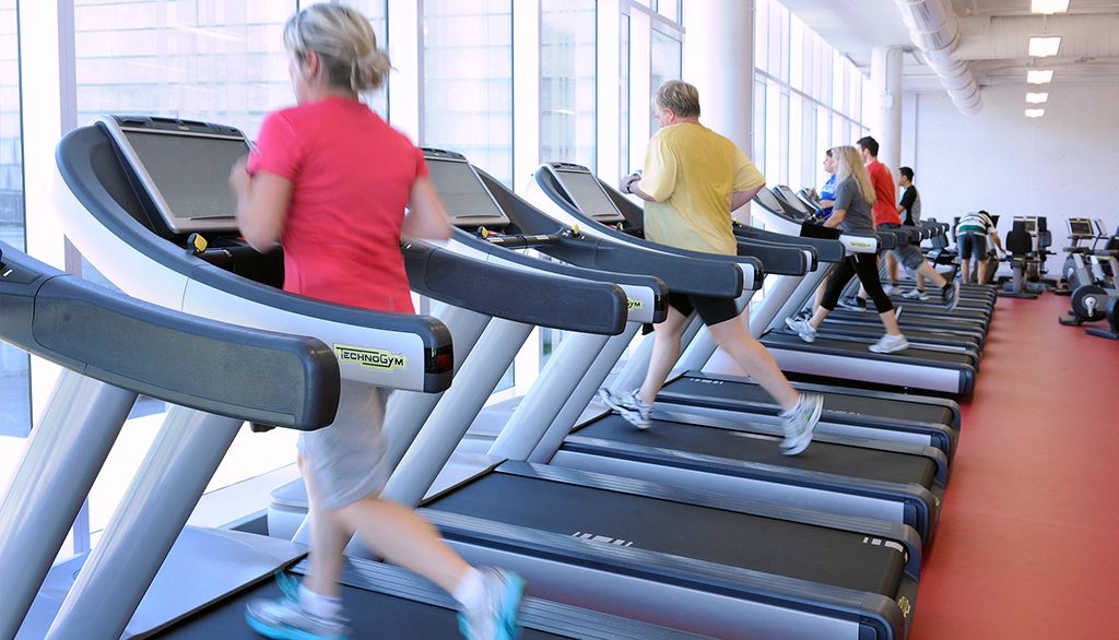 Le gymnase du PEPS de l'Université Laval.