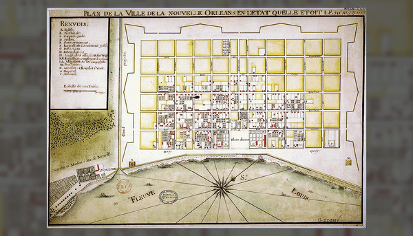 <p>Plan de la ville de la Nouvelle Orléans en l'état quelle étoit le 30 may 1725</p>
