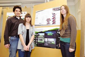 Le projet de Marcelo Bebiano, Gabrièle Bigaouette et Karine Mutchmore s'inspire de la forme aérodynamique du vélo.