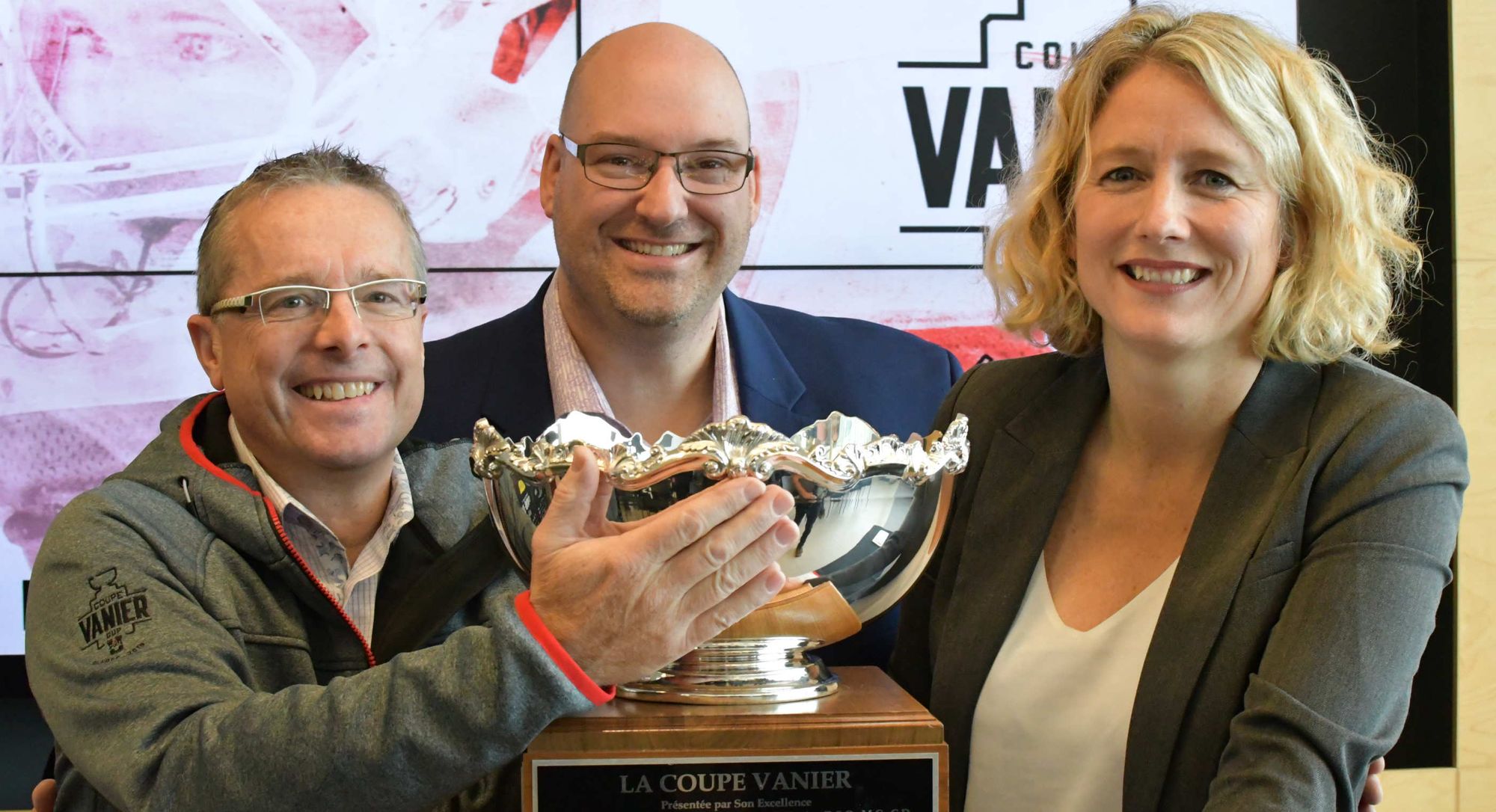 Christian Côté, John Bower et Julie Dionne