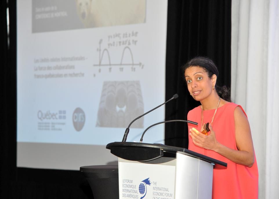 <p>La ministre de l'Économie, de la Science et de l'Innovation du Québec, Dominique Anglade, était présente à l'événement.</p>