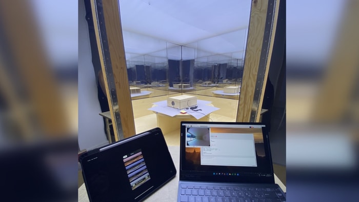 <p>Un dispositif expérimental.</p>