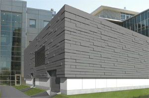 Vue réaliste du nouveau bâtiment qui, à partir du réseau d'Hydro-Québec, alimentera en énergie la nouvelle salle des serveurs de la DTI.