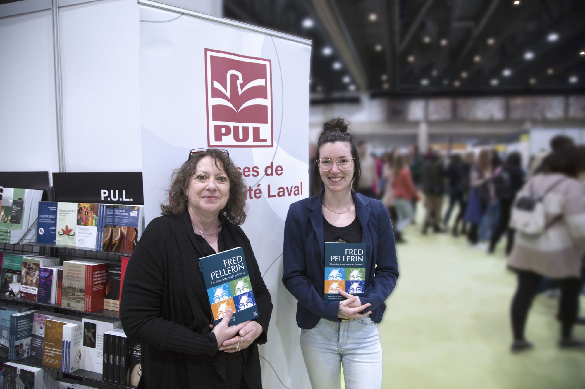 <p>Martine Roberge et Catherine Lemay étaient au Salon international du livre de Québec pour faire la promotion de leur ouvrage fraîchement publié aux Presses de l'Université Laval.</p>