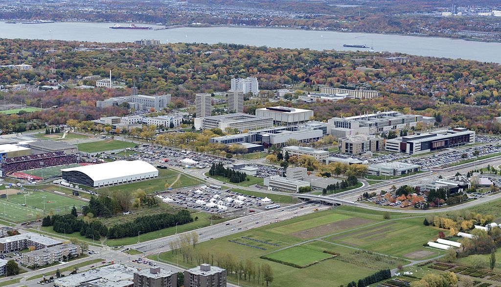 Vue aérienne du campus de l'Université Laval