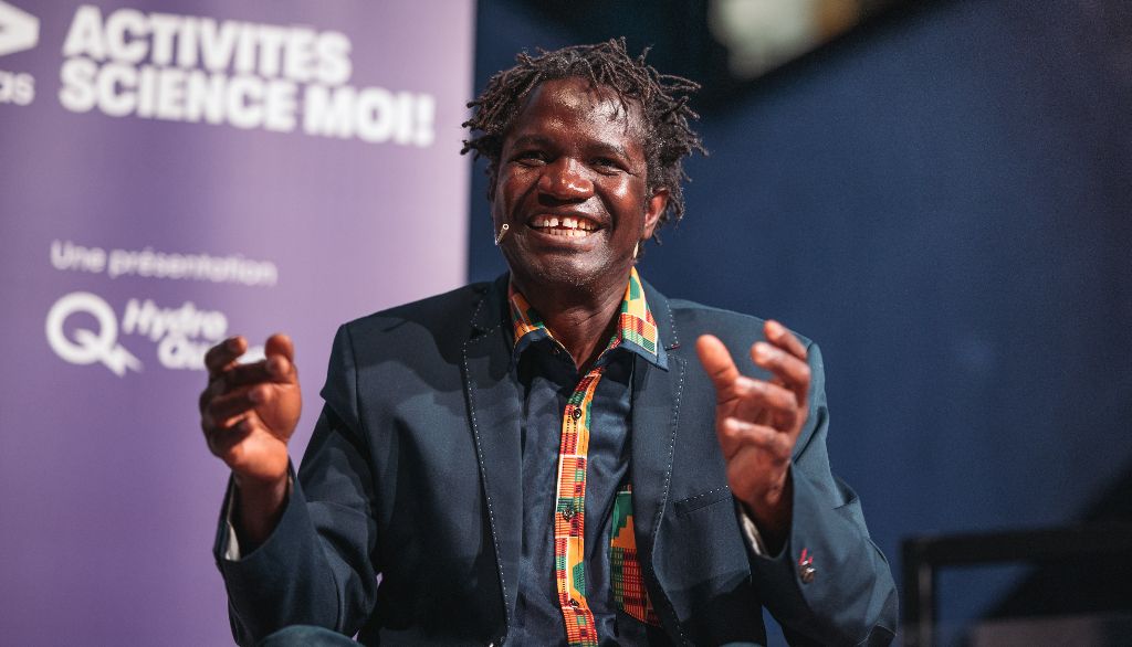 <p>Boucar Diouf, président d'honneur du 89ᵉ congrès de l'Acfas</p>