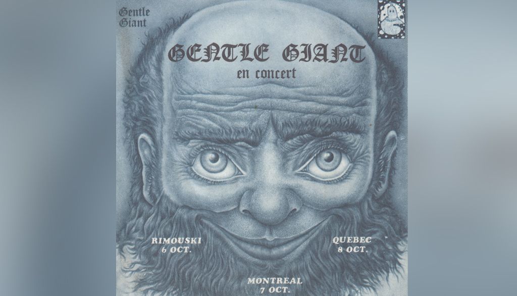 <p>Autocollant de la tournée québécoise de Gentle Giant conçu par Michel Maltais.</p>