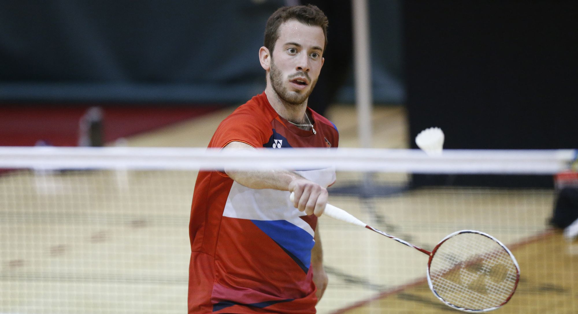 Olivier Arseneau, du club de badminton Rouge et Or.