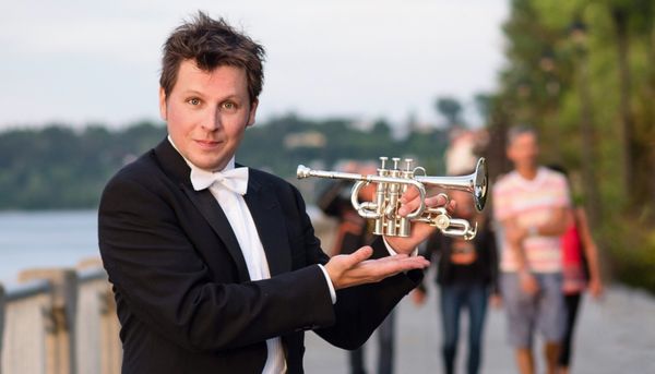 Frédéric Quinet et sa trompette piccolo