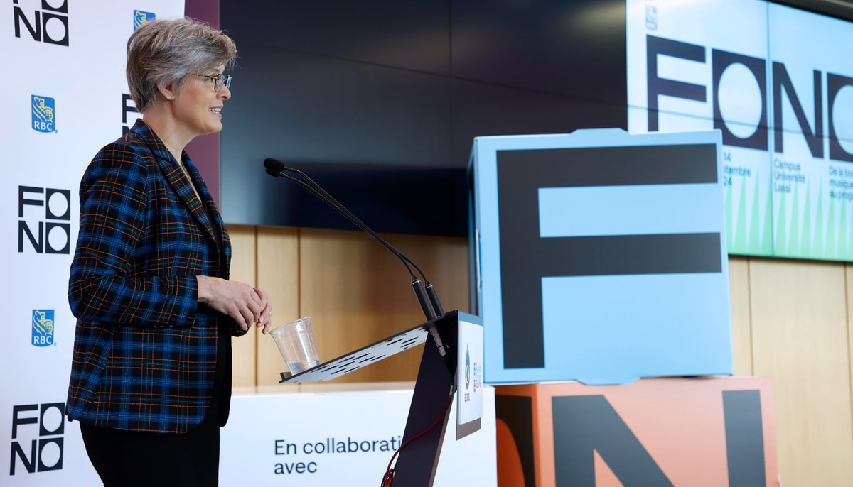 La rectrice a réagi au dépôt du rapport tant attendu à sa sortie de la conférence de presse sur le nouveau Festival Fono.