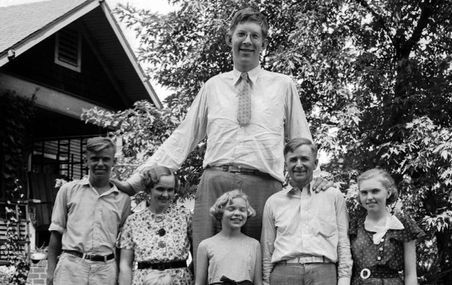 <p>Des cas exceptionnels de gigantisme, comme celui de Robert Wadlow, un Américain qui mesurait 2,72 m (8'11") au moment de son décès à l'âge de 22 ans, dépendent parfois d'une mutation dans un seul gène. Chez l'adulte normal, toutefois, des milliers de gènes interviennent dans la détermination de la stature.</p>