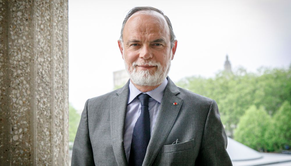 Édouard Philippe, maire du Havre, ancien premier ministre français d'Emmanuel Macron de 2017 à 2020 et fondateur du parti politique Horizons