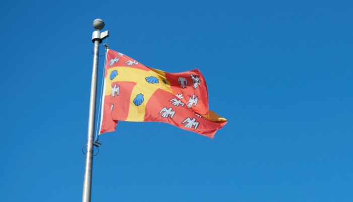 Drapeau de l'Université Laval.