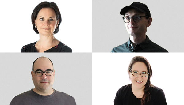 <p>Mélanie Drolet, Thierry Lefèvre, Éric Normandeau et Sharon Smith, récipiendaires des prix d'excellence des Fonds de recherche du Québec.</p>