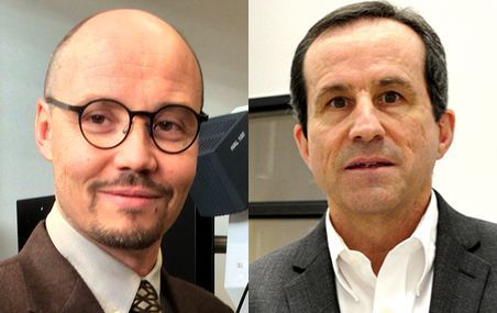 <p>Pierre Marquet est titulaire de la Chaire d'excellence en recherche du Canada sur la neurophotonique et Réal Vallée, titulaire de la Chaire de recherche industrielle du CRSNG-Coractive-TeraXion-LaserAX-TLCL sur les composants et dispositifs photoniques photo-inscrits au laser femtoseconde.</p>