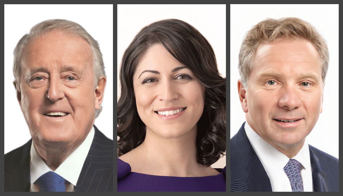 Brian Mulroney, Olga Farman et Jean Raby, trois diplômés en droit de l’Université Laval, sont respectivement président d’honneur et coprésidents d’honneur de la Campagne majeure du Carrefour international Brian-Mulroney.