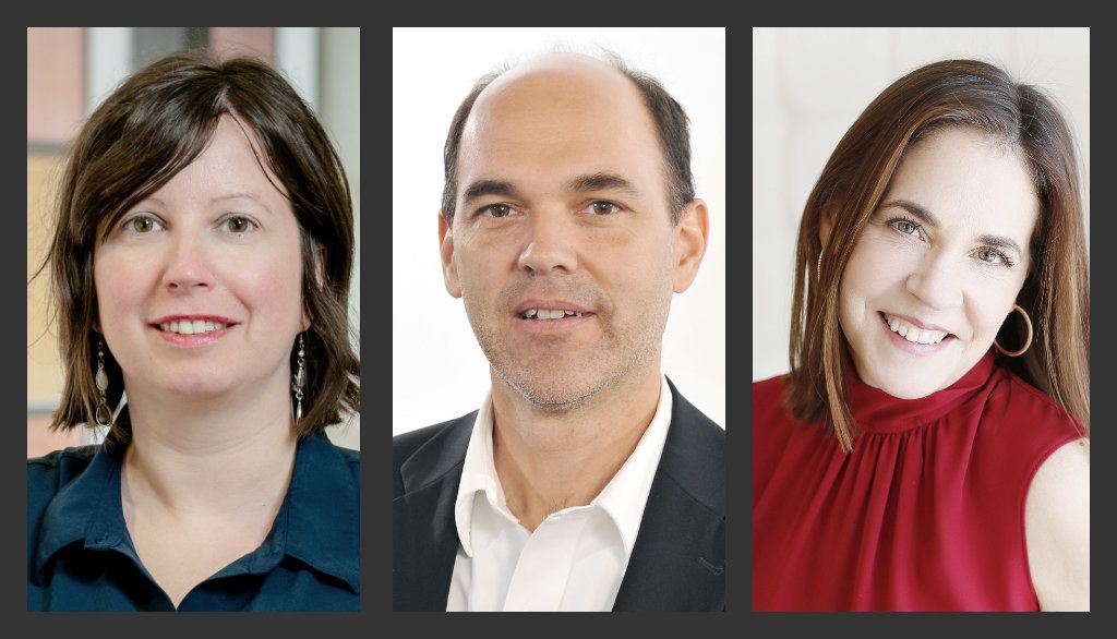 <p>Les professeurs Caroline Ménard, André Potvin et Manon Truchon ont répondu en direct aux nombreuses questions portant sur le stress.</p>