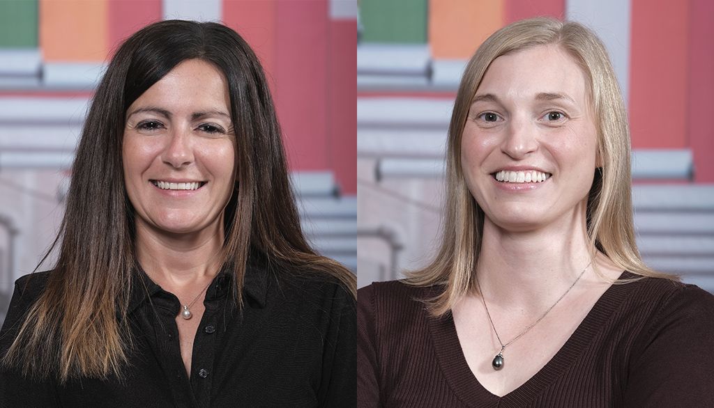 <p>Les professeures de l'École de comptabilité Cynthia Courtois (à gauche) et Claire-France Picard</p>